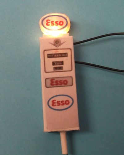 Esso Illuminated Petrol Pump